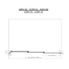 Шторка для ванны складная Ravak 160х137 цвет профиля белый (40VS010241)