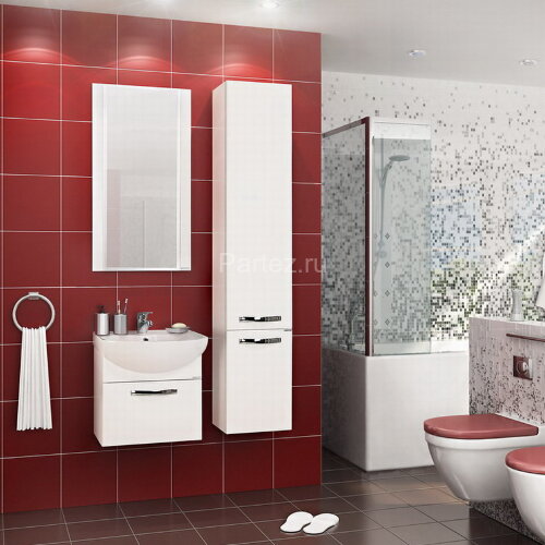 Зеркало AQUATON Ария 50 белое (1A140102AA010)