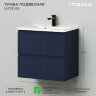 Комплект тумба Итана Kate 65 (642х442х640) подвесная, с раковиной Milena 65, океания (CS00090003)