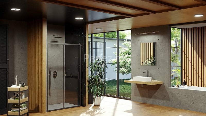 Душевая дверь Ravak раздвижная 110х195, толщина полотна 6мм универсальная, цвет профиля хром