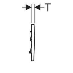 Кнопка смыва Geberit Sigma 30, двойной смыв, черный глянцевый (115.883.DW.1)