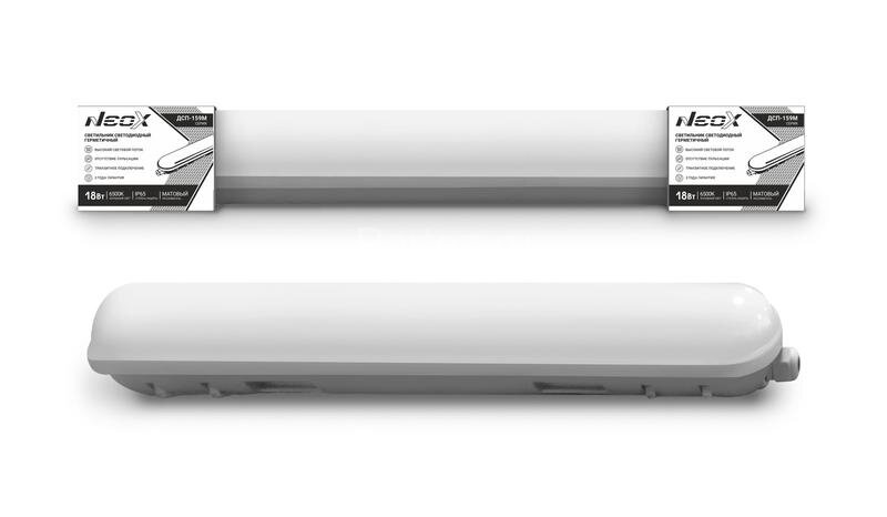 Светильник светодиодный герметичный ДСП-159М 18Вт 230В 6500К 105лм/вт 1890лм IP65 600мм линкаб. мато