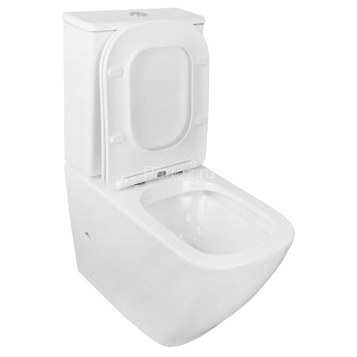 Унитаз-компакт Azario LEVANTO 620x380x830 напольный, безободковый в комплекте с бачком и сиденьем ми