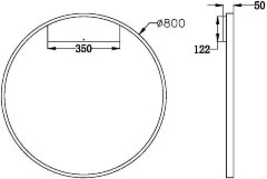 Настенный светильник Maytoni MOD058WL-L50W3K