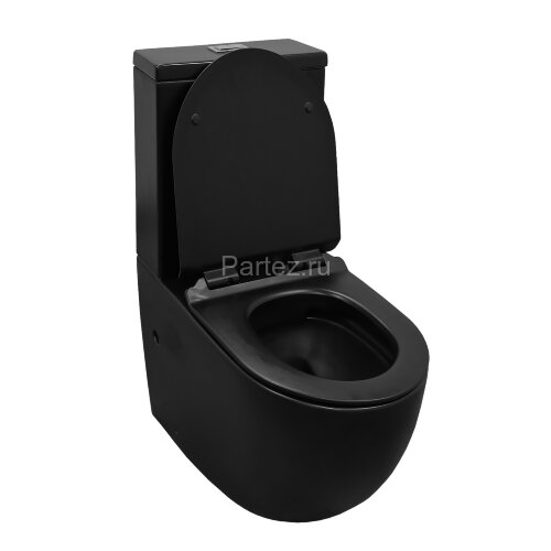 Унитаз-компакт Azario CORSA 380х630х830 напольный, безободковый, в комплекте с быстросъемным сиденье