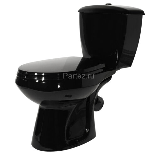 Унитаз-компакт Элисса Стандарт, с сиденьем, черный (43374130202)