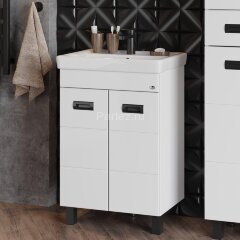 Тумба Onika Балтика-Квадро Black 60.11 белая (106139)