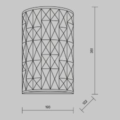 Настенный светильник Maytoni MOD184-WL-02-CH
