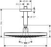 Hansgrohe 27337000 Верхний душ Raindance Select S 300 2jet, с потолочным подсоединением, 1/2