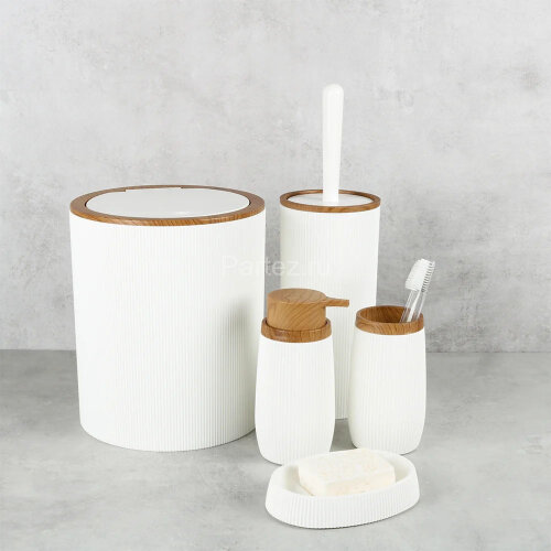 Ёрш для унитаза Fixsen White Boom напольный, пластик, белый (FX-412-5)