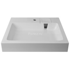 Раковина Azario Etna NEW 600х500х100 литьевой мрамор, сифон в комплекте, белая (CS00086607)
