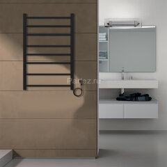 Полотенцесушитель электрический AZARIO PARMA 500/800 8 секций, диммер справа, черный (AZ10858B)