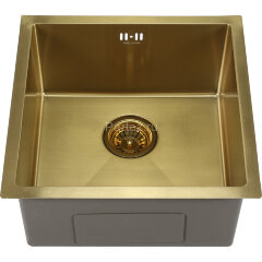 Мойка 4545 MELANA ProfLine 1,2/220 САТИН ЗОЛОТО  врезная квадратная D4545HG