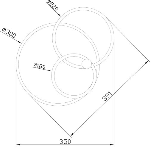 Потолочная люстра Escada 10213/2LED BL Chrome