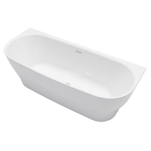 Ванна акриловая Azario OLEAN 1700x750x580 пристенная, в комплекте с сифоном и металлической рамой (O